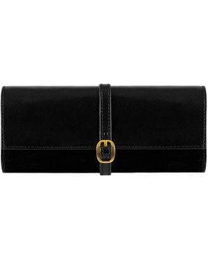 Time Resistance Leather Jewellery Case - Black