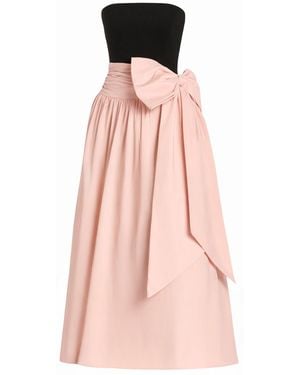 Mac Duggal Strapless Gown With Oversized Bow - Pink