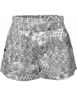 Loreen Label Mila Floral Shorts - Grey