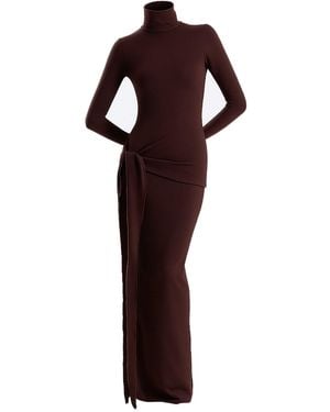 Maison De Gala Rose Maxi Dress - Brown