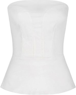 LAHIVE Carrie B. Bustier Top - White