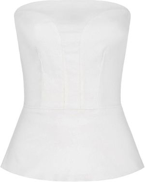 LAHIVE Carrie B. Bustier Top - White