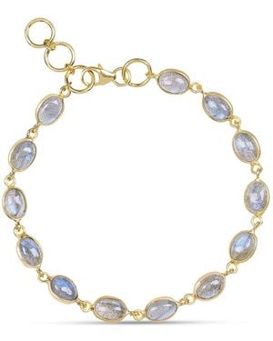 Amadeus Luna Labradorite Gemstone Bracelet - Metallic