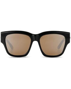 The Avantguard Dahlia Midnight Gloss Oversized Sunglasses - Brown
