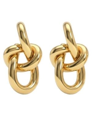 With Love Darling Entwined Earrings - Metallic