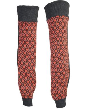 Maria Aristidou Deux Côtés Reversible Leg Warmers - Red