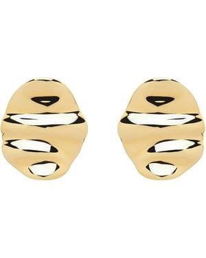 Emma Holland Jewellery Ripple Clip Earrings - Metallic