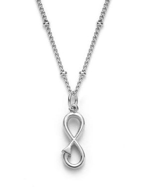 With Love Darling Infinity Necklace - Metallic
