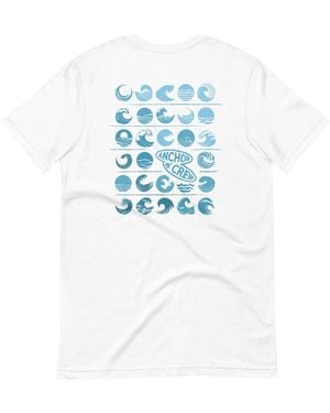 Anchor and Crew Surf N Waves Passenger Organic Cotton T-Shirt - Blue