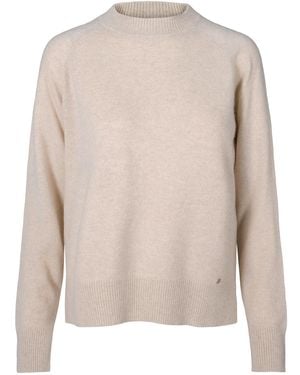 tirillm Aida Cashmere Raglan Pullover - Natural