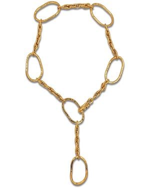Jaredjamin Shackle & Rope Link Necklace - Metallic