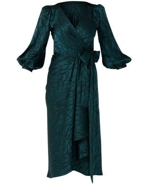 SACHA DRAKE Michaella Wrap Dress - Green