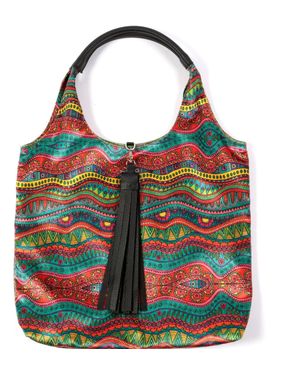 SJW BAGS LONDON Hall Velvet Tote Bag - Red