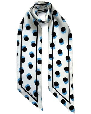 INGMARSON Polka Dot Twilly Neck Scarf - Black