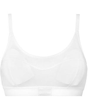 Nudea Cotton Modal Contour Scoop Bralette - White