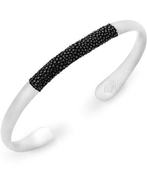 SALLY SKOUFIS Marino Cuff With Galuchat - White