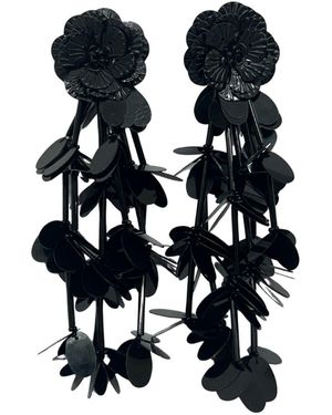 Simitri Noir Bloom Earrings - Black