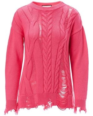 Nissa Wool Open Knit - Pink