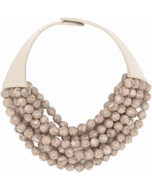 Fairchild Baldwin Neutrals Bella Iridescent Mushroom Necklace - Natural