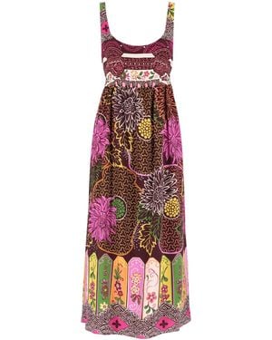 Teodora Milano Nerano Silk Dress - Red