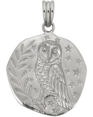 Zoe & Morgan Owl Charm - Grey