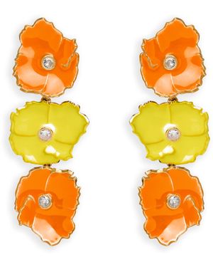 Lavani Jewels And Prunus Earrings - Orange