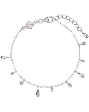 Vanhi Rhea Molten Cascade Bracelet - White