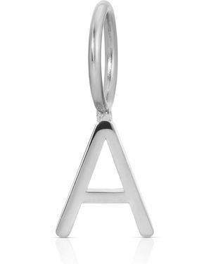 Maya Brenner Letter Charm - Metallic