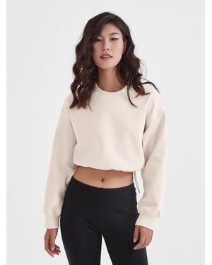Supesu Neutrals Cubby Jumper, Cropped - Natural