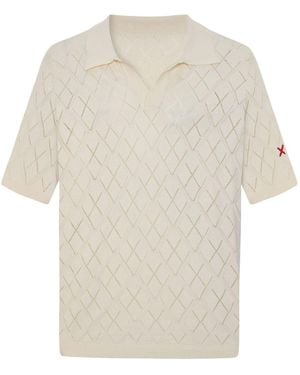 Pcfg Neutrals Daydreamers Short Sleeve Knit Polo T-Shirt - Natural