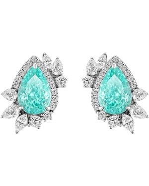 Arte Madrid Casa Real Marina Statement Earrings - Blue