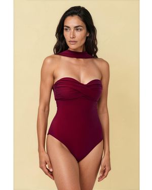 Gezzina Ember Bandeau One-Piece - Purple