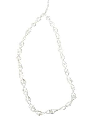 Saachi Infinity Chain Link Necklace - White