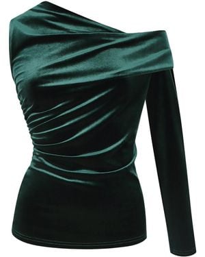 Me & Thee Multitude Of Sins Velvet Top - Green