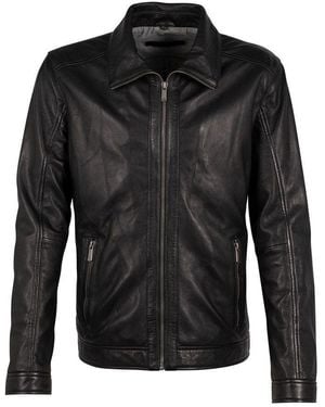Mauritius Leather Jacket Thees - Black