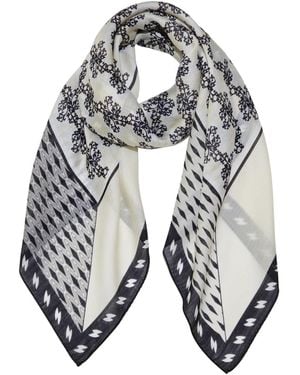 Ana Maison Facet Silk Wool Scarf - Blue