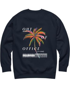 Anchor and Crew Out Of Office Passenger Organic Cotton Sweatshirt - Blue
