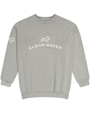 Cloud Haven Boyfriend Logo Sweatshirt - Blue