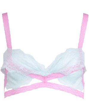 Natalia Petruch Eugenie Lace Bralette Top - Multicolour