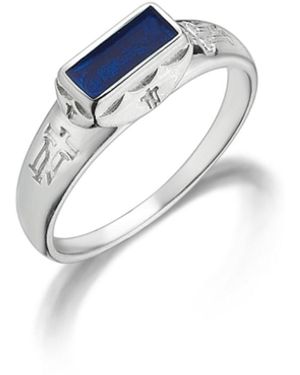 Stefan Tiron Charlotte Silva Ring - Blue