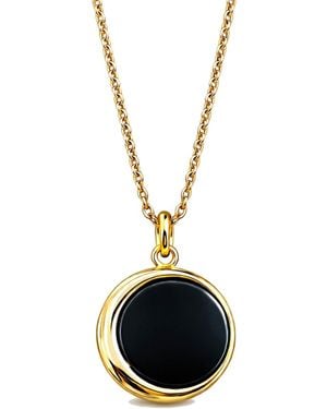 Ormiro Luna Shungite Emf Protection Necklace - Black