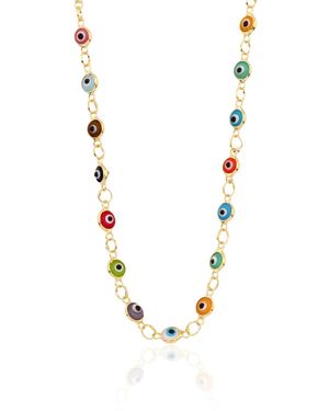 Ece London The Nazar Iii Necklace - Metallic