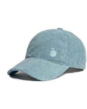 Maison Tangerine Terry Cotton Baseball Cap Sea Moss - Blue