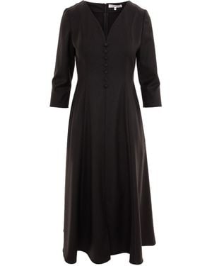 Noria Anis Zenith Fit And Flare Midi Dress - Black