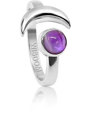 The Jewellery Store London Adjustable February Birthstone Ring - Purple