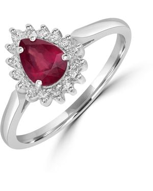 Artisan Ruby & Diamond Statement Ring - Multicolor