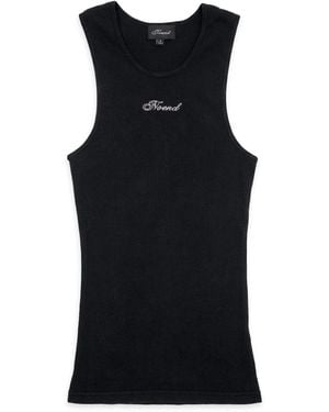 NOEND Cotton Rib Tank Top - Black