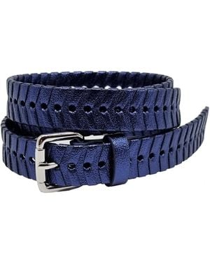 Nooki Design Bradley Woven Belt - Blue