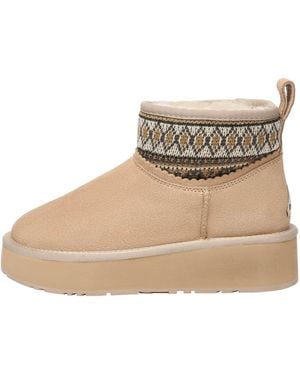 EverAu Australia Neutrals Plover Ankle Platform Boots - Natural
