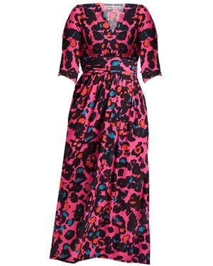 Chapter London Sonia Wrap Maxi Dress - Red